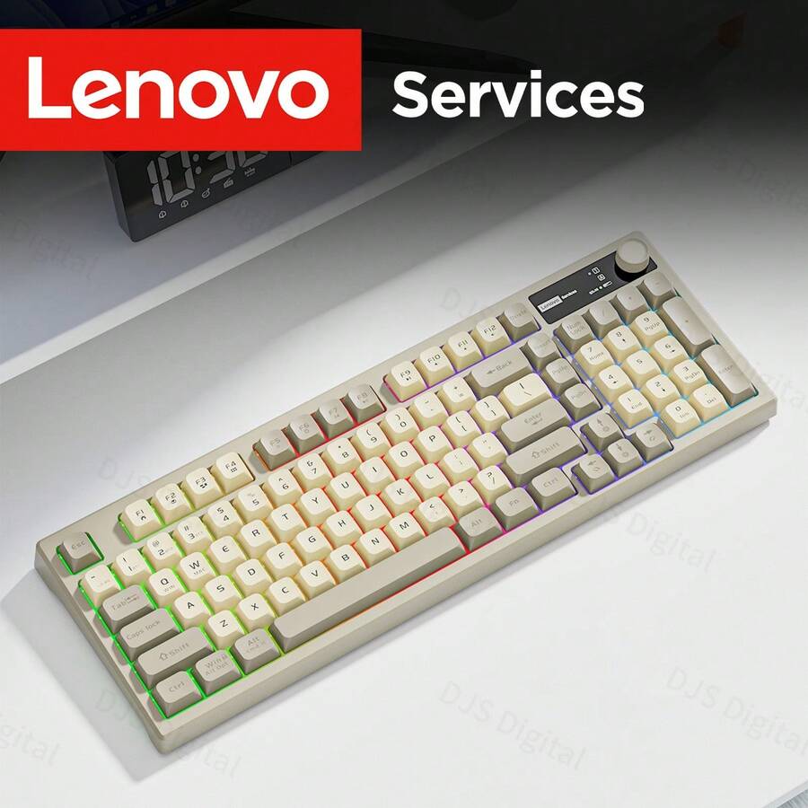 Lenovo K280 97 Keys Wireless Keyboard, Tri-Mode Connection With Bluetooth, 2.4G And Wired Support - View 1