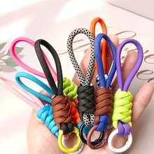 Multi-Color Knotted Cup Lanyard, Creative Keychain Lanyard, Detachable Anti-Lost Hanging Strap - Multicolor - View 2