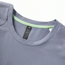 Adidas Áo thun nam tay ngắn mới, thoáng khí, nhanh khô, dáng rộng. - Bụi tím - Xem 4