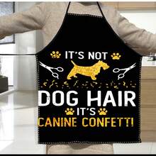 Pet Grooming Apron With Cute Dog Pattern And Tool Design, Suitable For Professional Pet Groomers And Enthusiasts - Bath - View 2