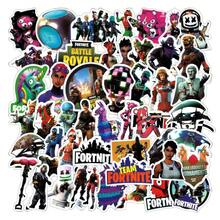 Funko 50 Pieces Of Waterproof Stickers For Fortnite Game Peripherals, Cartoon Decorations For Suitcases, Mobile Phone Account Stickers - Multicolor - View 1