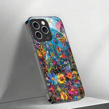 Phone Case - A Vibrant And Artistic Case With A Colorful Butterfly And Flower Design, Suitable For Samsung Y11 To 17 Pro Max. This Stylish And Scratch-Resistant Protective Case Makes A Perfect Gift For Her This Holiday Season. - 黑色 - 查看 6