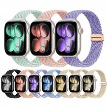 40mm 41mm 42mm 38mm 44mm 45mm 46mm 纖細彈性尼龍編織磁吸錶帶，適合男女使用，相容 Series 11 10 9 8 7 6 5 4 3 SE 2 1 - 42/44/45/46/49mm - 查看 10