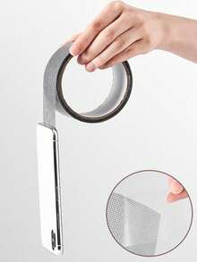 Self-Adhesive Fiberglass Window Screen Repair Tape, Waterproof Mosquito Net Hole Patch, Dorm Door/Curtain Screen Repair Strong Adhesive, Suitable For Fabric, Anti-Tear Insect Screen Repair - A - View 5