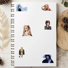 50pcs Members RM, Jin, J-Hope, Jimin, V, Jung Kook High-Definition Photo Sticker Set, Essential Gift For ARMY Fans, Applicable To Laptops, Water Bottles, Phone Cases, Etc., Collectible For K-POP Enthusiasts - Multicolor - View 5
