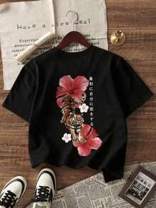 Women T-Shirts - Black - View 4