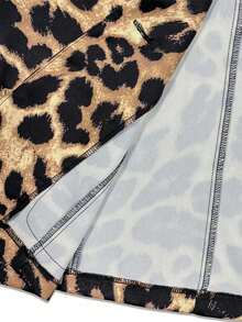 AYYFranclia Blazer casual/de trabajo con botones y estampado de leopardo de manga larga para mujer, otoño/inviernoAYY - Burdeos 2 - Ver 11