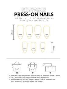 3D Gilded Line Gradient French Manicure Press-On Nails, European And American Style, Detachable - Multicolor - View 5