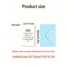 1pc "You Are The Best Nana" Birthday Card, Suitable For Sending Warm And Special Birthday Wishes To Grandma, Foldable Card With Space To Write Your Own Greeting (Comes With Random Envelope) - Nana's Grandson Is Not Ugly - View 19