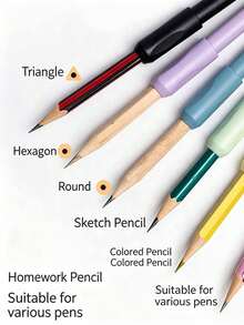 Pencil Extender Art Student Pencil Holder Grip Pencil Sleeve For Sketching Pencils And Colored Pencils - A - View 6