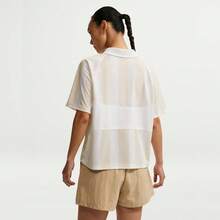 Nike 女士 AS W NSW STREET OS SS STRP JSYPOLO 针织翻领短袖上衣 TIOQ0914-103 - 米色 - 查看 2