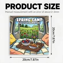 24-Page Thick Paper Spring Themed Coloring Book, Includes Camping, Nature, Forest, Outdoor Scenery And Other Cute, Warm Spring Themes, Suitable For Children And Adults, Perfect Gift For Valentine's Day, Children's Day, Christmas, Halloween, Birthday, Parties - Comfortable Coloring Book/Spring/Children - View 2