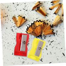 100pcs Mini Manual Pencil Sharpener With Pencil Lead Storage Box, Suitable For Office Supplies, Gift Bags And Gifts, Random Colors (Rectangular/Random Color) - Multicolor - View 6