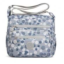 Pealwel Women Shoulder Handbag Roomy Multiple Pockets Bag Ladies Crossbody Purse Tote Top Handle Satchel - Punto Azul - Ver 8