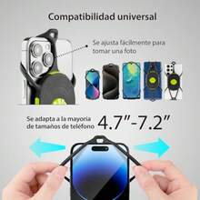 Bone Run Tie Connect Kit 2 netic Soporte nético de teléfono para, Brazalete Deportivo de liberación rápida Compatible con iPhone 16 15 13 Pro MAX  Galaxy, se Adapta a 4.7''-7.2 - Revista de bicicletas - Ver 3