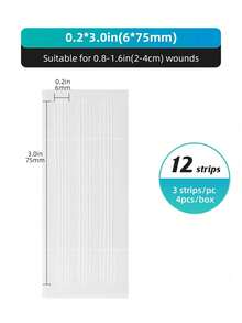 Cofoe Skin Closure Strips, Wound Closure Strips & Butterfly Bandages, Waterproof Self-Adhesive Strips For Home First Aid, Minor Cuts, Small Wounds, Emergency Kit, Travel - View 8