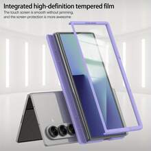 Case Designed For Samsung Galaxy Z Fold 7, With Built-In Screen Protector And Full Hard PC Cover For Greater Shock Resistance. - 黑暗的 - 查看 5