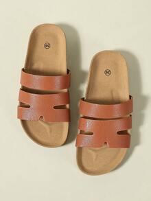 Ximi Ruo Suela Gruesa Primavera/Verano Nueva Marca Suela Gruesa, Pantuflas Estilo Romano sin Cordones, Pantuflas Negras Cómodas y Holgadas para el Verano, Esencial para Vacaciones - Marrón - Ver 6
