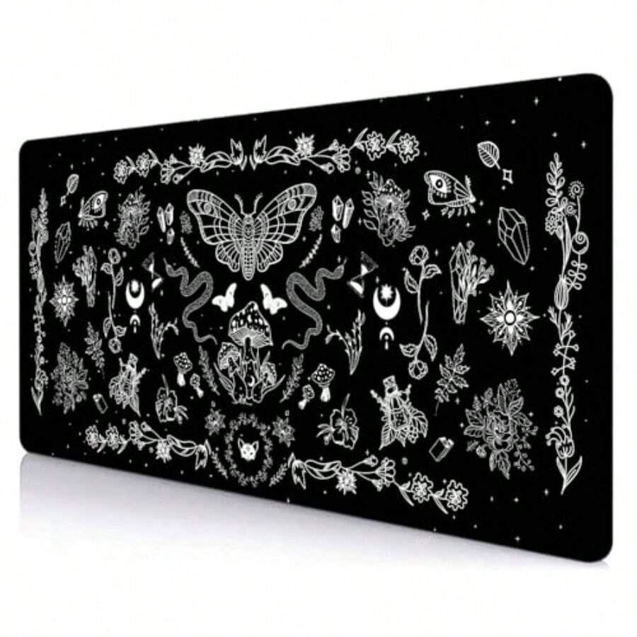 Mouse Mat - Black Occult Goth - View 1