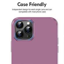 CASECOPS 9H 鋼化玻璃金屬環相機鏡頭保護蓋 - 適用於 iPhone 17/17E/17Air/17Pro/17ProMax/16/16Pro/16Plus/16ProMax/16 14 Pro (6.1") 與 14 Pro Max (6.7")，防刮高清覆蓋與金屬環最大化保護 - 黑色 6入/組 - 6pcs - 查看 4