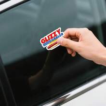 1/2/5pcs Funny "Glizzy Gobbler" Hot Dog Stickers, Vintage Red & Blue Text Waterproof Vinyl Decals, Suitable For Car Windows, Laptops, Water Bottles, Cups, Phone Cases, Helmets, Street Food Themed Decorative Stickers - A - View 5