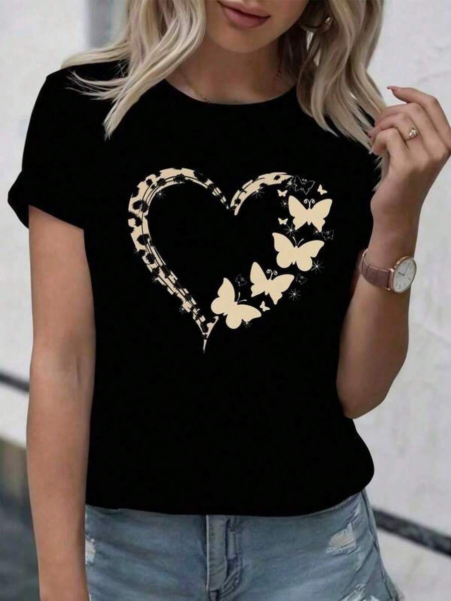 Women T-Shirts - Black - View 1