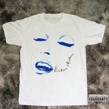 Camiseta Unisex Blanca de Algodón Grueso con Estampado del Álbum de Queen, Estilo Retro Vintage para Fanáticos de la Música, Ropa Casual de Uso Diario - Blanco - Ver 2