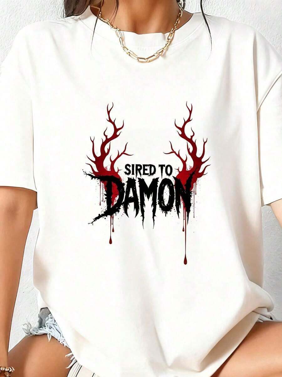 Fashionable Casual T-Shirt With Texas Wildflower And Spring Design - 白色 2 - 查看 1