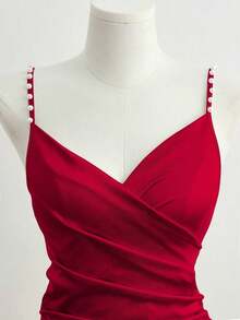 Women Midi Dresses - 紅色的 - 查看 4