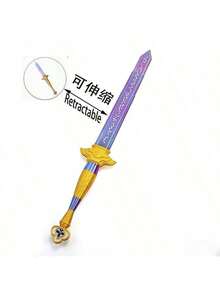 1pc-Rumi Roleplay Sword, New Resin Detachable Design Long Sword, Cosplay Prop Sword, Plastic Sword Ornament, Perfect Gift, Birthday Gift, Gift, Party Gathering Decoration, Non-Harmful Resin Sword, Costume Prop Accessories - Multicolor - View 7