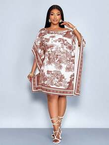 Women Midi Dresses - Coklat - View 11