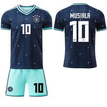27 Germany Men's Football Shirt, Number 8 Kroos, Number 7 Havertz, Number 10 Musiala - Wearing Socks On the 19th - View 12