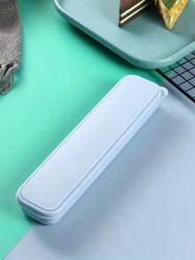 1pc Portable Cutlery Storage Box, Knife Fork Spoon Chopsticks Box, Colorful Extended Storage Box, PP Material Straw, Chopsticks Portable Storage Box, Portable Travel Cutlery Set, Travel Cutlery Set, Large Capacity Cutlery Storage Box, Kitchen, Office - Multicolor - View 7