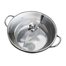 TFCFL 1 Pcs 5L/1.32gal Double-Flavor Hot Pot,12.6x2.95inches Silver Hot Pot With Divider,Stainless Steel Shabu Dual Sided W/ S-Type Separator+Lid-Gift For Family, Friends, Birthdays, Spring, Summer, Mother's Day, Boyfriend, Girlfriend - View 7