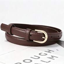 Thắt lưng da nữ đa năng phong cách retro, phù hợp cả đi chơi và công sở. - Nhiều màu - Xem 3