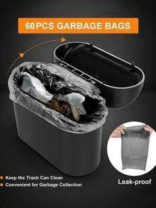 Tempat sampah gantung mobil portabel dan anti bocor ini dilengkapi tutup, dapat menampung tisu, kulit buah, dan sampah lainnya. Desain multifungsinya mudah dibersihkan dan dibongkar, cocok untuk jok depan dan belakang, kantor, dan rumah. Cocok untuk pria dan wanita, ini adalah pilihan ideal untuk mengatur barang-barang di dalam mobil dan mendekorasi interior. - A - View 3