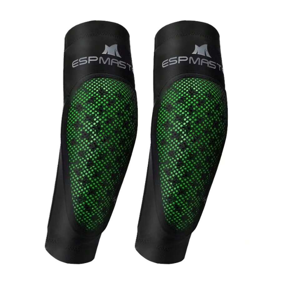 Heavy-Duty Breathable Elbow Sleeves - Non-Slip, Shock-Absorbing Compression Supports For Athletes - Black - View 1