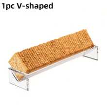 1/2pcs Rectangular Transparent Cookie Tray, Acrylic Food Display Stand For Home, Party And Meat Platter - Multicolor - View 15