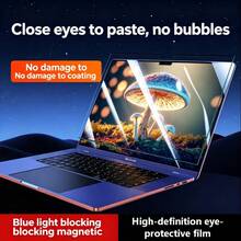 Magnetic Anti-Blue Light Screen Protector Compatible With Apple , Removable, Washable, Anti-Fingerprint, High Definition - View 2