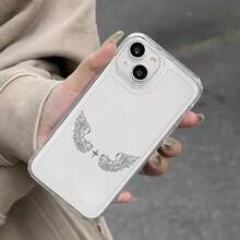 Phone Case - Angel Wings Design Phone Case For IPhone 17, 16, 16 Pro, 16 Pro Max, 16e, 15, 14, 13, 12, 11, X, XR, And XS Max. This Case Is Drop-Proof And Anti-Slip, Making It An Ideal Holiday Gift. It Also Features A Completely Transparent Soft Case For - 無色 - 查看 5