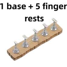 1 Set Holzschlangen-Wellen-Magnetischer Nagelkunst-Ständer mit 1 Basis + 5 Fingerelementen, Harz-Kristall-Perlen-Strass-Retro-Koreanische Blumen-Laser-DIY-Heimsalon-Maniküre-Zubehör, geeignet für Mutter, Schwester, Ehefrau, Freundin, Hochzeit, Valentinstag - Verschiedenfarbig - Übersicht 7