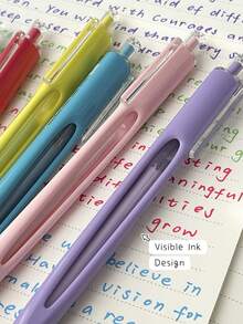 9/18 buah Pulpen Akrilik yang Dapat Ditarik dengan Tinta Transparan, Ujung CS 0,7mm, Pulpen Gel Warna-warni, Desain Tinta Transparan, Sempurna untuk Menggambar, Mencoret-coret, Dekorasi Jurnal, Kerajinan Tangan, Menandai Catatan, Melukis Seni, Kembali ke Sekolah - Pulpen Gel - View 3