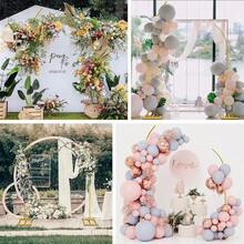 Decorativo Dorado Con 95pcs Globos,Soportes De De Boda De Metal Decorativo.87 * 6.72 FT,Demolido Resistente Para Globo,Wedding Arch Para CumpleañOs Ceremonia De GraduacióN - 1 - Ver 9