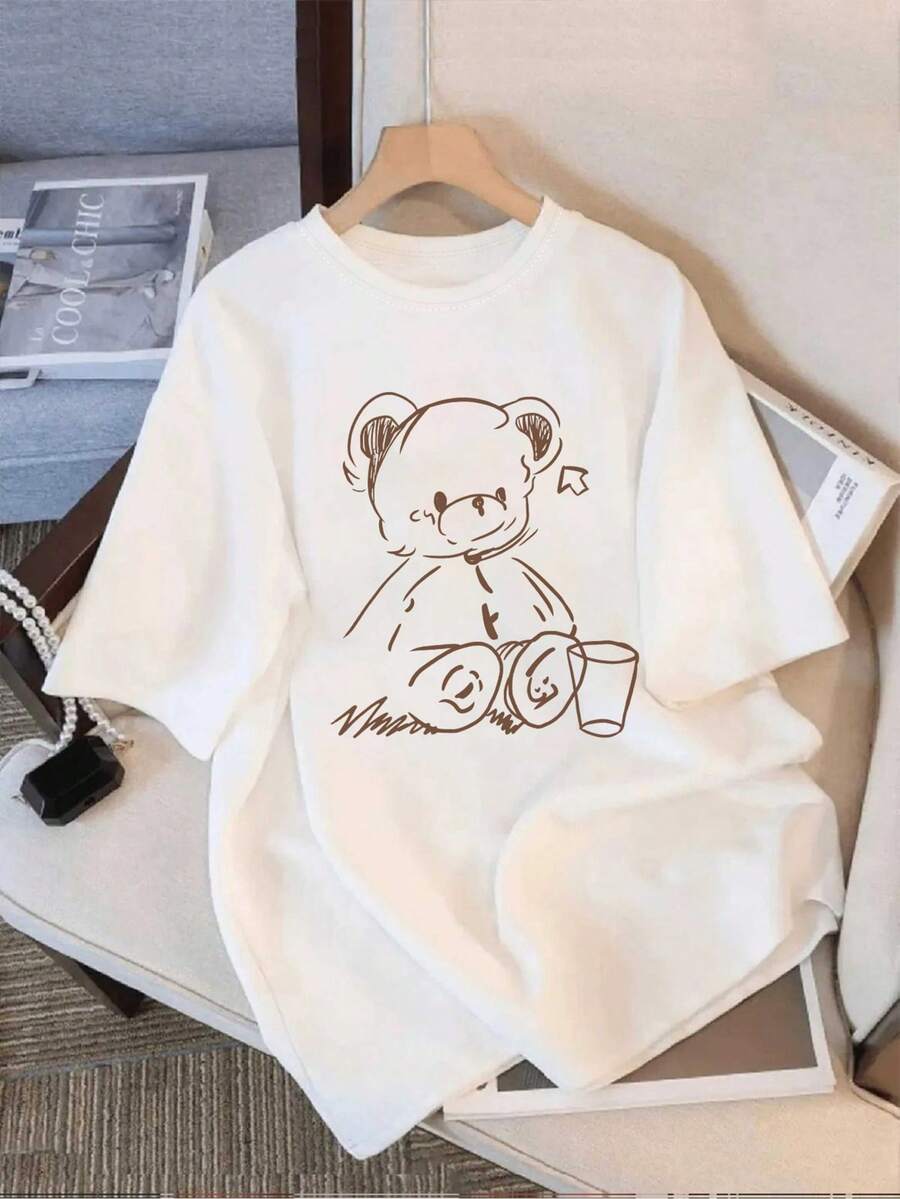 Women T-Shirts - [White] - View 1