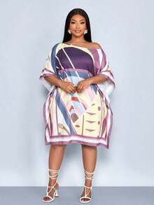 Women Midi Dresses - Purple - View 6