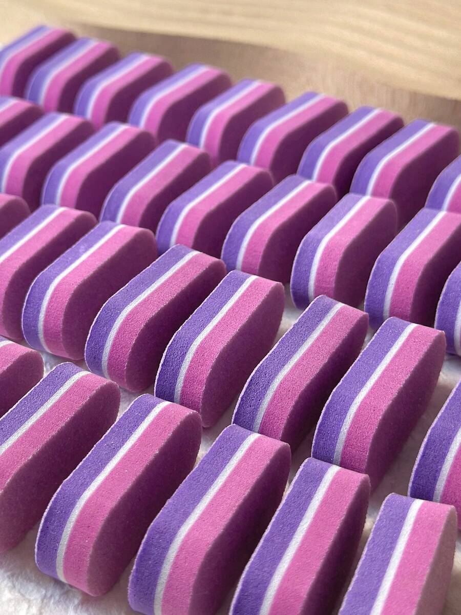 10Pcs/30Pcs/50Pcs Mini Nail Files Sanding Blocks Nail Care Tools Double-Sided Nail Buffers - Multicolor - View 1