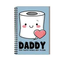 Cuaderno de espiral de 100 páginas con diseño de papel higiénico de dibujos animados lindos, páginas interiores prácticas adecuadas para registros de trabajo, notas de estudio, planificación diaria y otros escenarios. También es una opción de regalo pensativa para graduación, cumpleaños y otras ocasiones. Adecuado para escribir diarios o hacer notas. - J - Ver 3