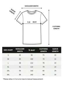 Camisetas estampadas con elementos de oveja para hombres y ni?as, camisetas casuales de primavera y verano de manga corta y cuello redondo, cuello redondo, mangas cortas, 100% algodón, algodón grueso de 220 g - Negro - Ver 5