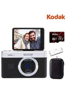 Kodak C1 Digital Camera 2.8-Inch Flip Screen 13MP High Definition Image Quality & Wide Angle Shooting 1080P Video Ultra-Thin Body Portable Auto Focus - View 13