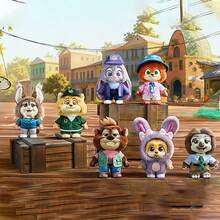 Miniso 迪士尼動物方舟城市居民系列盲盒，Judy & Nick可愛卡通人偶裝飾，趣味驚喜開箱玩具，桌面裝飾車掛件(1件隨機發貨) - 彩色 - 查看 9